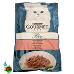 پوچ گربه گورمت پورینا با طعم سالمون Purina gourmet perle with Salmon وزن ۸۵ گرم