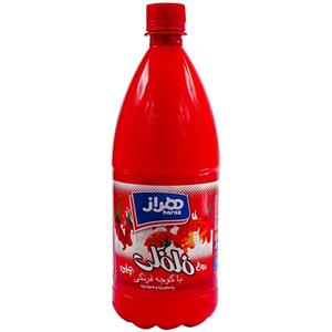 دوغ بدون گاز گوجه فرنگی فلفلی هراز 1 لیتری