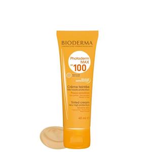 ضد افتاب بایودرما فتودرم مکس 100 رنگی بژ تیره Bioderma Photoderm Max Tinted cream SPF 