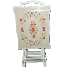 میز عسلی تاشو چمدانی پولیشی سفید کد 38