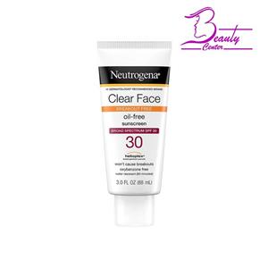 ضدآفتاب و ضدجوش نیتروژنا مدلclear face Spf30 