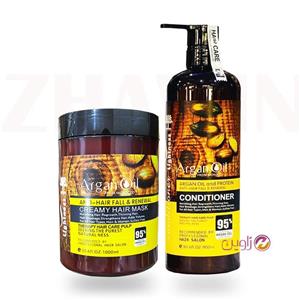 شامپو و ماسک مو بدون سولفات آرگان اویل اصلی اسلواکی 2 عددی