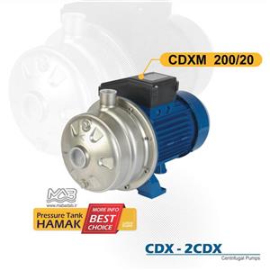 پمپ سانتریفیوژ استیل تک پروانه تکفاز آبارا مدل CDXM 200-20