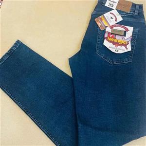 شلوار لی رانگلر طوسی Wrangler راسته فاق آزاد