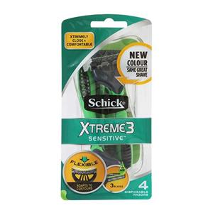 تیغ اصلاح 3 تیغه مدل Xtreme 3 پوست حساس 4 عددی شیک 