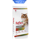 غذای خشک گربه های بالغ طعم مرغ و برنج رفلکس مولتی کالر (Reflex) وزن 1 کیلوگرم (بسته بندی فله چیوویی)