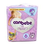 پوشک بچه جان به به معمولی ترکیه سایز 6 بسته 24 عددی | Canbebe