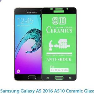 گلس سرامیکی سامسونگ samsung A5 2016 محافظ صفحه نمایش A510 فول نانو خشگیر اورجینال galaxy a5 2016 a510 