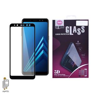 محافظ صفحه نمایش شیشه ای مدل Full Coverage 5D 2018 مناسب برای گوشی موبایل سامسونگ Galaxy A8 plus 