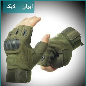 دستکش تاکتیکال اوکلی ،دستکش نیم انگشتیبدون لغزش،دستکش موتور سواری،