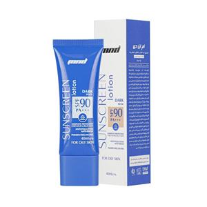 لوسیون ضد آفتاب با SPF 90 (بژ تیره)  _ پوست چرب ام ان دی | MND