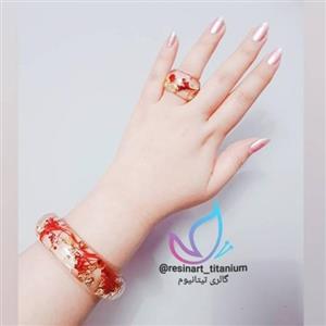 انگشتر و النگو گل طبیعی