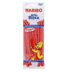 پاستیل هاریبو HARIBO Balla Stixx لوله ای توت فرنگی اروپا 140 گرم 