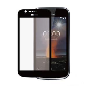 محافظ صفحه شیشه ای تمام چسب Nokia 1 Plus Full Cover Glass Screen Protector 