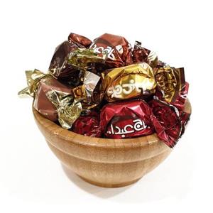 پشمک حاج عبدالله لقمه ای ( مخلوط شیری و قهوه و شکلاتی و دارچینی ) وزن 500 گرم