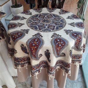 قلمکاری  رومیزی قلمکار گرد معمولی قطر120 