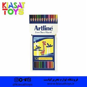 مدادرنگی 12 رنگ آرت لاین جعبه مقوایی