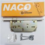 قفل درب چوبی کلیدی اتاق خواب ناکو اکونومی NACO به همراه پیچ