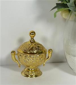 قندان پایه دار طلایی آسیا 190