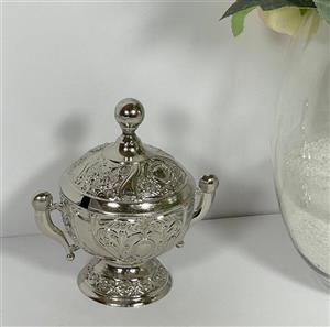 قندان پایه دار نقره ای آسیا 190