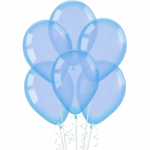 بادکنک لاتکس آبی شفاف