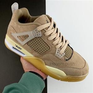 کفش جردن Nike Jordan 4 مردانه کرم رنگ  41 تا 44 ( کتونی جردن - جردن 4 - jordan 4  - کفش ایر جردن -4 air jordan )