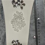 مهره دایره ای کریستالی شفاف و بی رنگ سایز 5 میلی متری بسته 50 گرمی - گلبرگ کریستال لوازم گلسازی