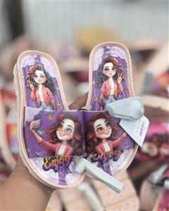 دمپایی بچگانه پشت بند دار  مدل نهنگی برند پاپا رنگ زرد