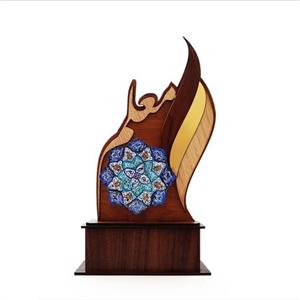 تندیس روز معلم گلدان مس و پرداز و پشقاب مینا کاری برای روز های مناسبتی و ارگان ها نماد روز معلم
