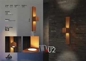 چراغ دیواری مسینا مدل U2 Messina U2 Wall Lamp