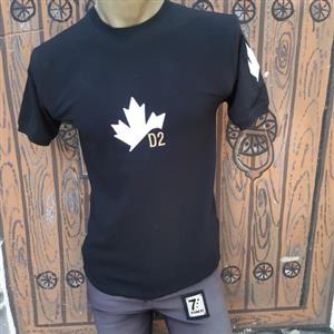 تیشرت طرح برگ مشکی سایزL/XL