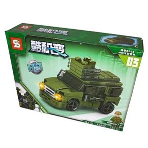 لگو ساختنی برند اس وای  طرح کامیون جنگی سری جنگی و نظامی و ماشین های ارتشی مناسب هدیه  111تکه