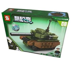 لگو ساختنی برند اس وای  طرح تانک سری جنگی و نظامی و ماشین های ارتشی مناسب هدیه 152تکه