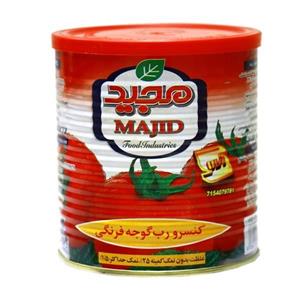 کنسرو رب گوجه فرنگی مجید مقدار 800 گرم Khoushab Canned Tomato Paste 800 gr