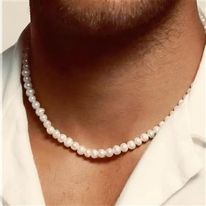 گردنبند مروارید پرورشی مردانه