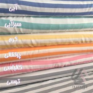 پارچه بنگال کش راه راه عرض 1.60 متر لطیف و خنک