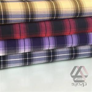 پارچه بنگال کش چهارخانه عرض 1.60 متر لطیف و خنک