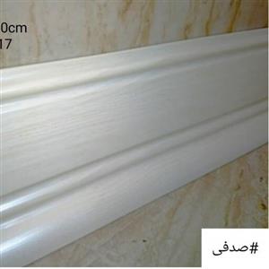 قرنیز 10سانت سفید صدفی لوکس پی وی سی pvc.