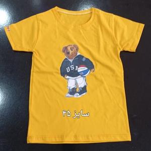 تیشرت پسرانه سوپر پنبه سایز 45 تدی و نایک و هاپو  در چند چاپ مختلف ورق بزن