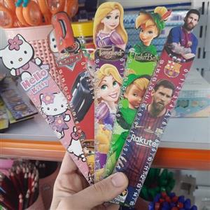 خط کش چوبی 15 سانتی دخترونه و پسرونه پشت خط کش دارای جدول ضرب هست