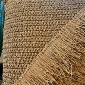 کوسن مربعی حصیری رافیا