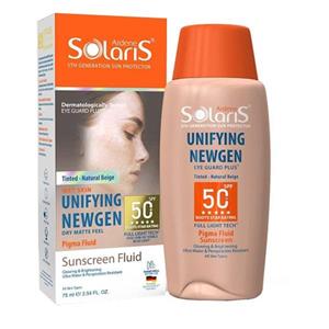 فلوئید ضد آفتاب آردن سولاریس unifying newgen  رنگ بژ طبیعی حجم 75 میلی لیتر