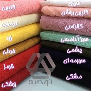 پارچه تور دانتل کشی طرحدار  در 13 رنگ عرض 1.40 متر