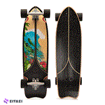 اسکیت برد اوکسلو مدل Longboard Black Fish 500