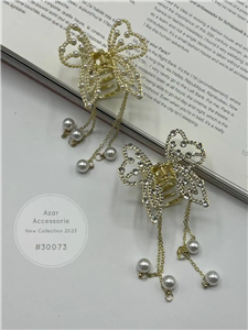 کلیپس پروانه نگین دار