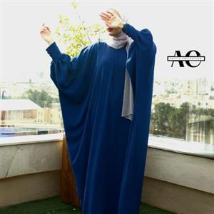 مانتو عبایی ثمین مدل بحرینی تنخور عالی سایز  36 تا 52 جنس کرپ الیزه ریزش دار فوق العاده