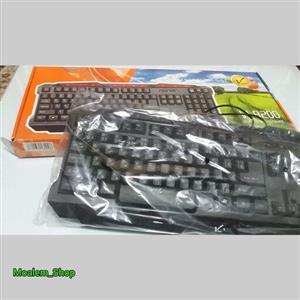 کیبورد ویراسیم دار بی صدا و نرم مشکی مدل Keyboard Viera vi-8200