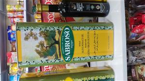 4عددروغن زیتون 4لیتری سابروسو  (یک کارتن) روغن زیتون بدون بو روغن زیتون فرابکر
