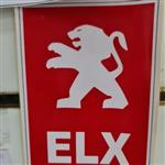 استیکر لچکی طرح ELX با آرم پژو