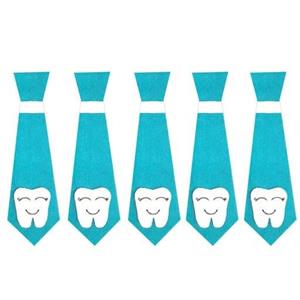 تم تولد کروات پسرونه جشن دندونی بسته 5 عددی هپی نی نی کالا رنگ آبی